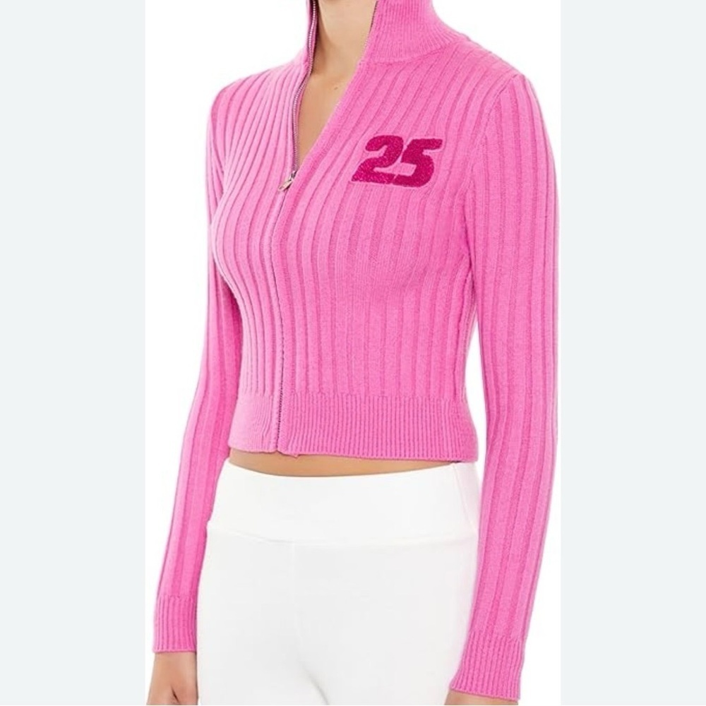 Forever 21 Magenta Ribbed Sweater